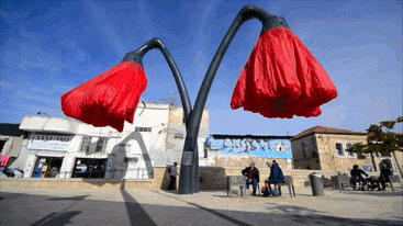 These Flower Lamps Bloom When People Stand Under Them