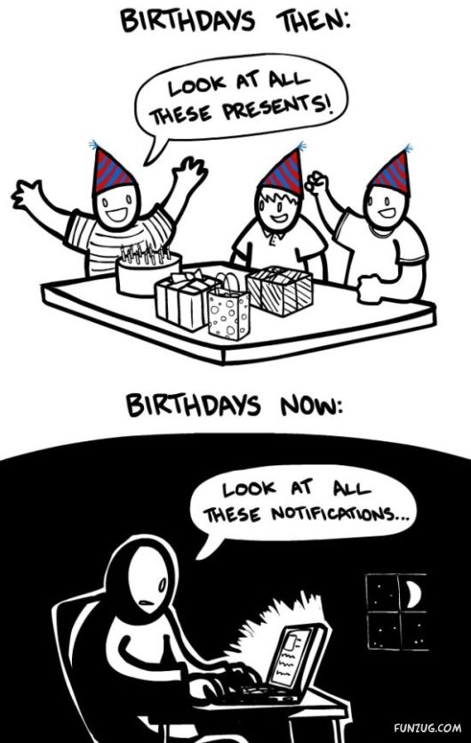 Birthday - Then And Now