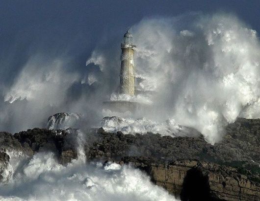 Lighthouses And Monster Waves