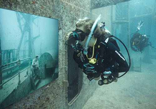Crazy Underwater Art Gallery