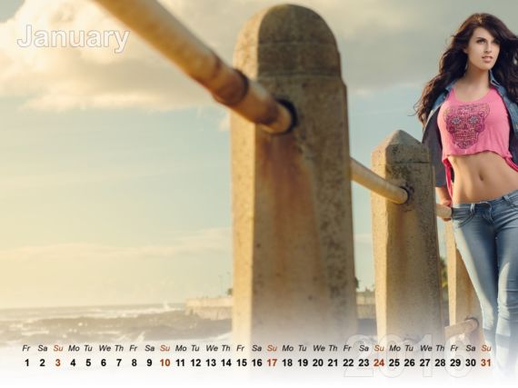 Cute Girls Wallpaper Calendar 2016