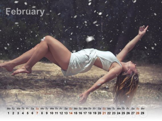 Cute Girls Wallpaper Calendar 2016