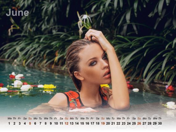 Cute Girls Wallpaper Calendar 2016