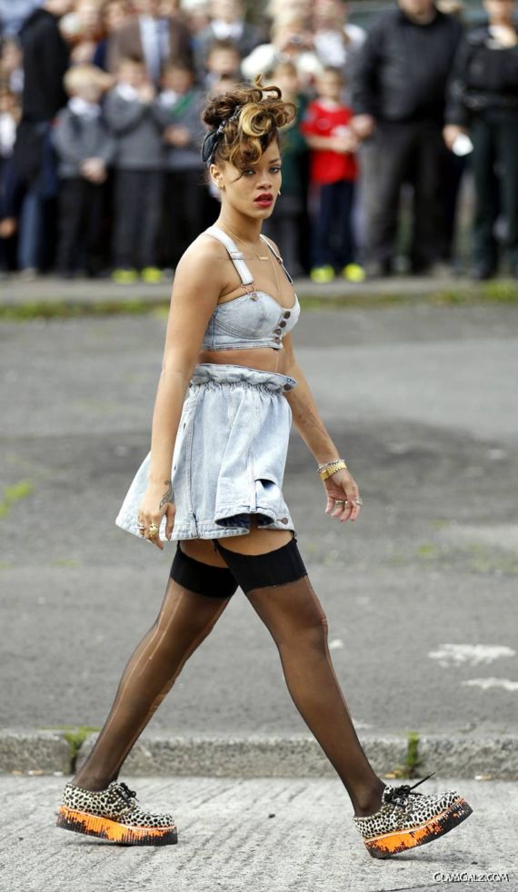 Rihanna Filming in Belfast Ireland