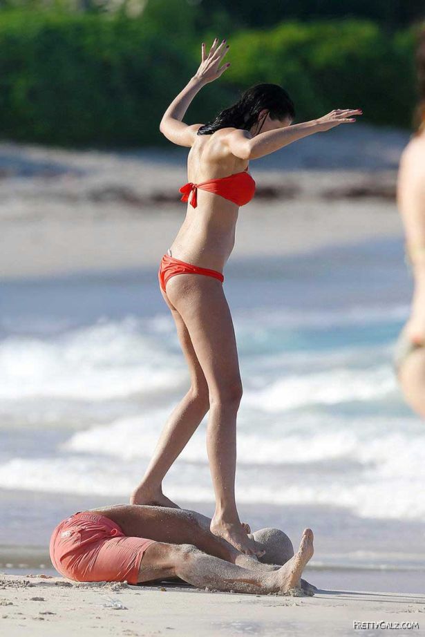 German Model Hana Nitsche At The Beach