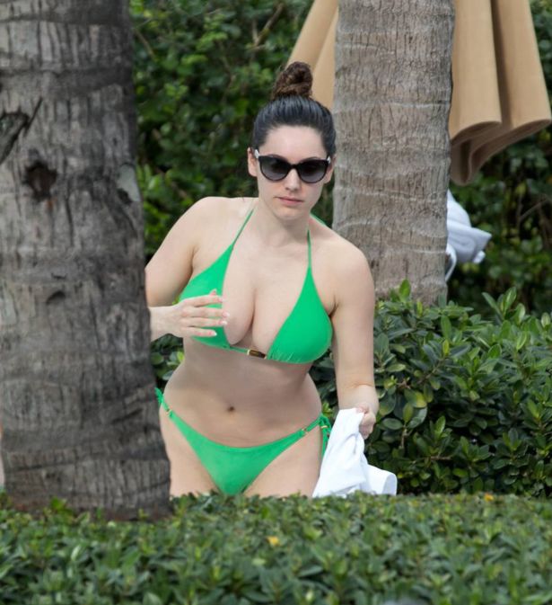 Kelly Brook On A Vacation In Miami Beach