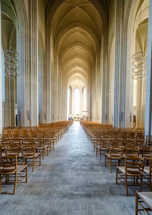 The Grundtvig's Church In Copenhagen, Denmark
