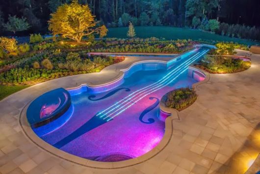 Stradivarius Violin Shaped Swimming Pools